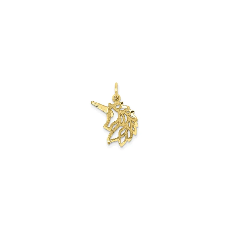 18K Gold - Plated Angel Wing Pendant for a Symbolic and Elegant AccessoryUnicorn Head Silhouette Pendant (14K)